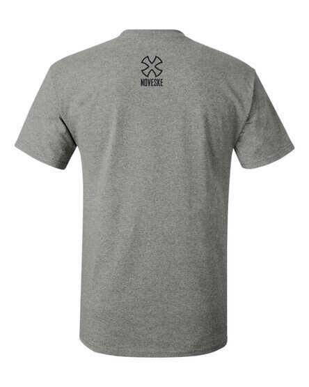 Noveske Split t-shirt in grey from back